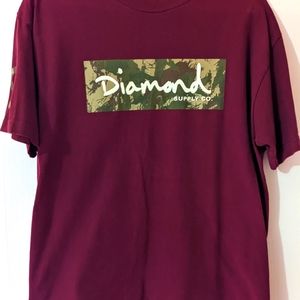 Diamond supply co Burgundy camo